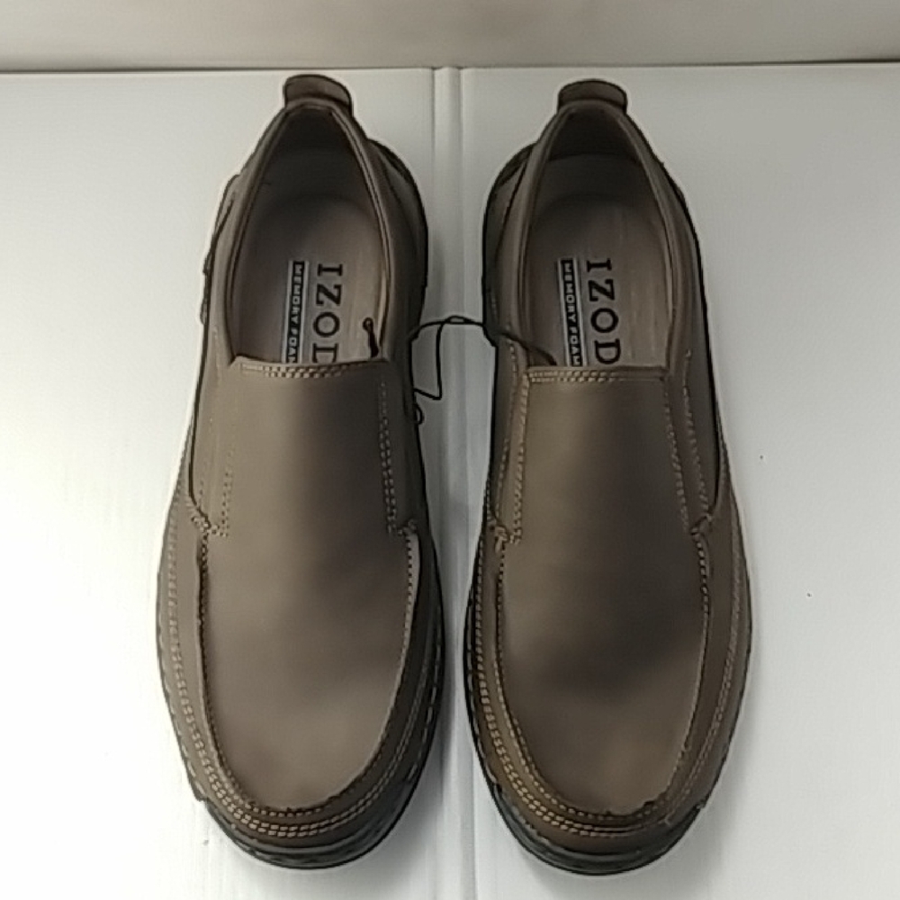 Izod Brown Loafers Comfortable Slip-Ons